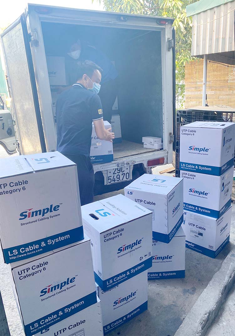 Dây cáp mạng Cat6 hãng LS Dây cáp mạng Cat6 hãng LS