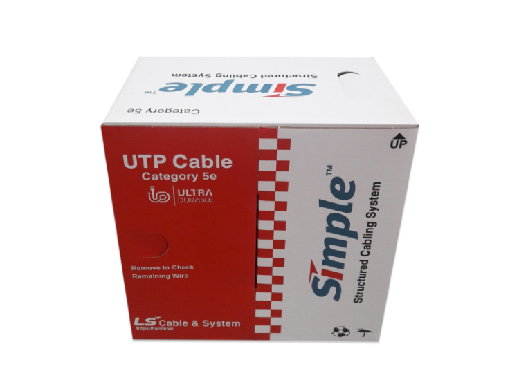 Dây cáp mạng Cat5e UTP hãng LS Dây cáp mạng Cat5e UTP hãng LS