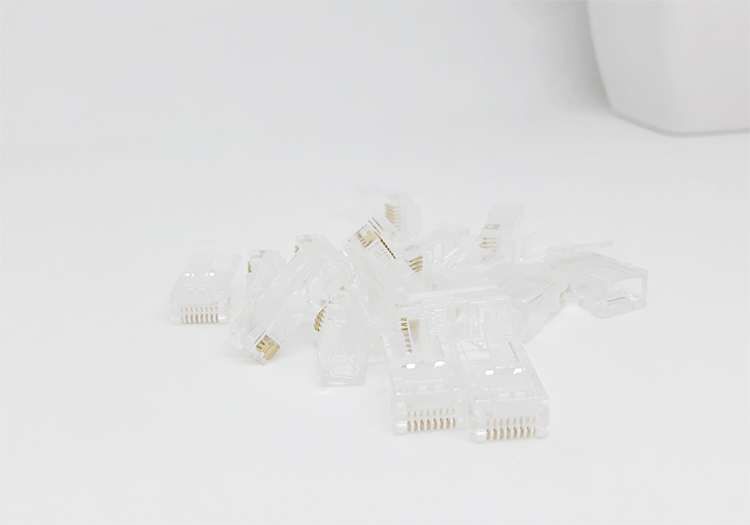 Hạt mạng trong suốt Cat5e Golden Konek Hạt mạng trong suốt Cat5e Golden Konek