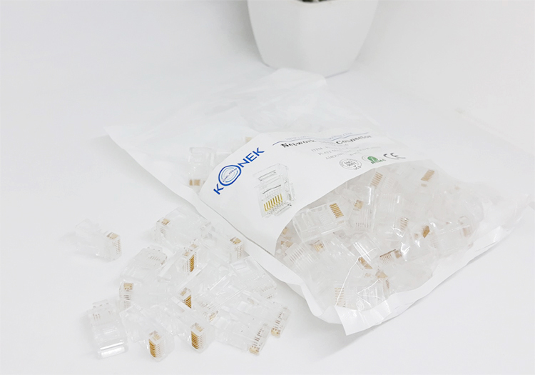 Túi hạt mạng Golden Konek Cat5e Túi hạt mạng Golden Konek Cat5e