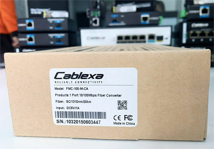 Converter quang 1 sợi FMC-100-M-CA Cablexa