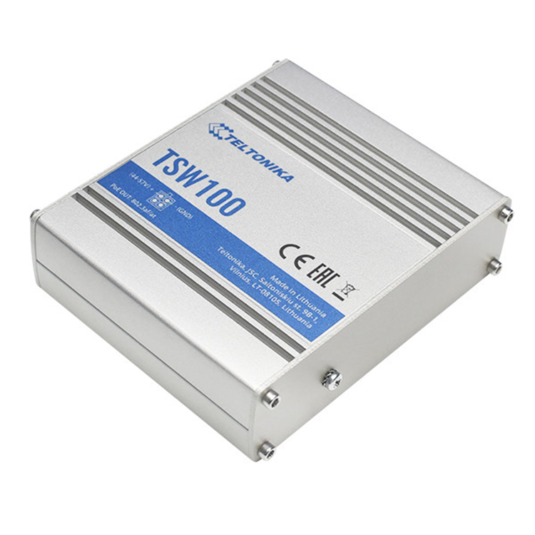 Cấu tạo Switch công nghiệp PoE 4 cổng TSW100 Cấu tạo Switch công nghiệp PoE 4 cổng TSW100