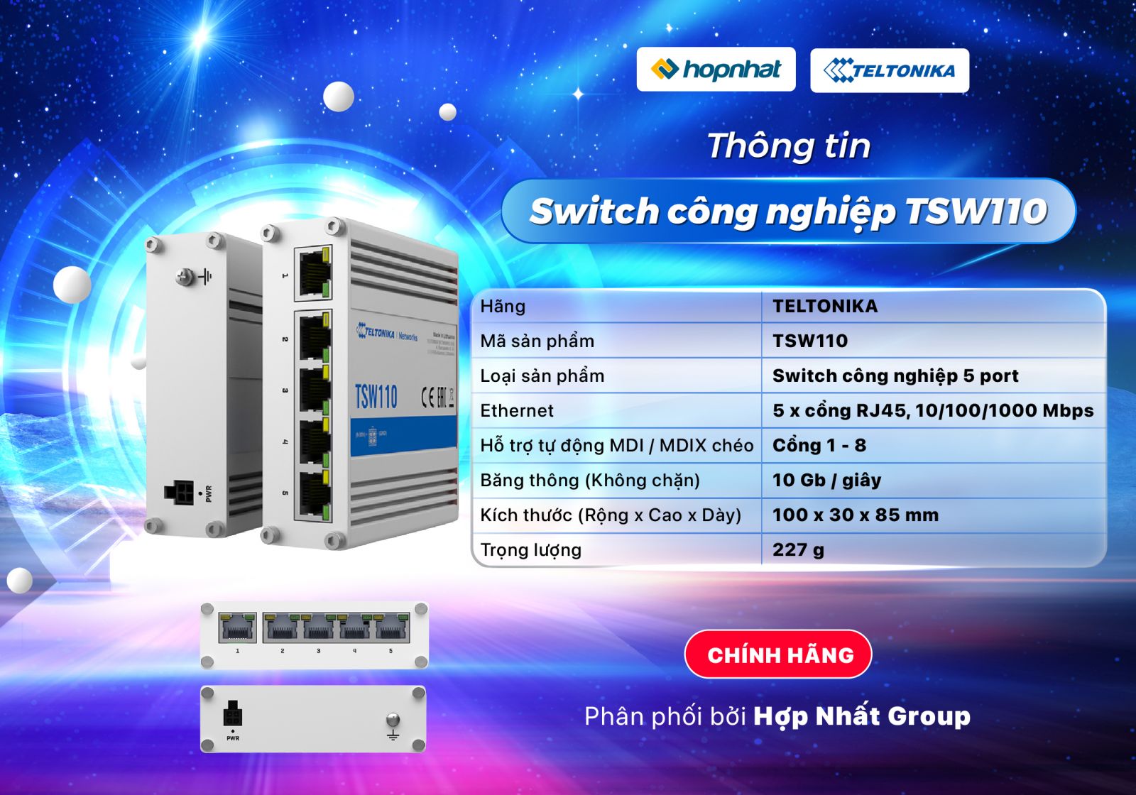 Switch công nghiệp TSW110