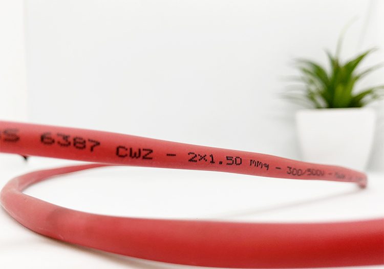 Thông số trên vỏ cáp điều khiển FR BS 7629 Thông số trên vỏ cáp điều khiển FR BS 7629