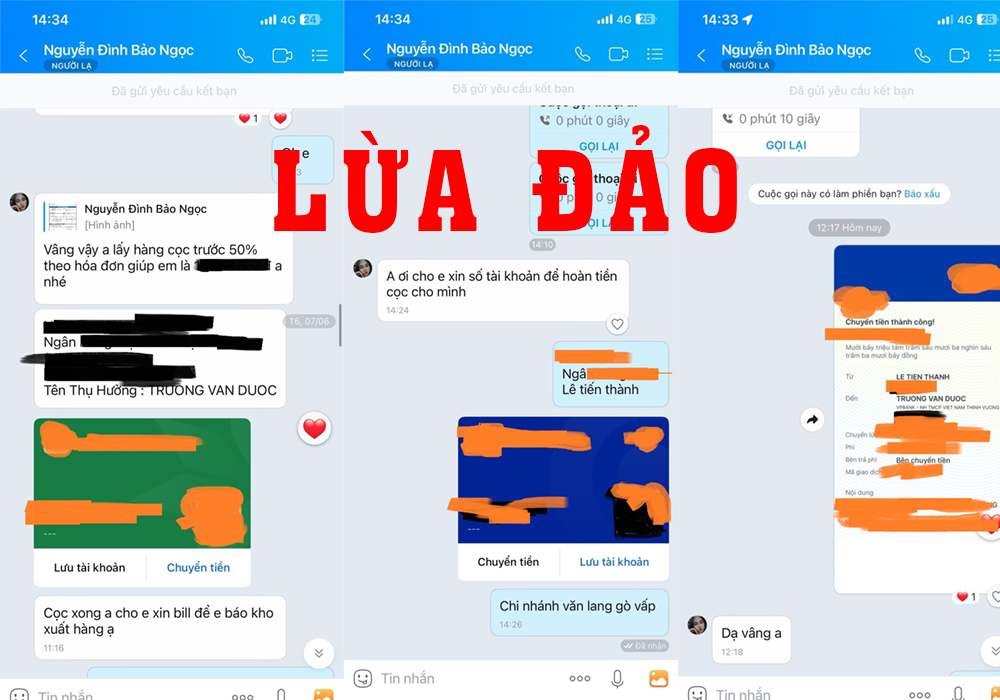 Các tin nhắn lừa đảo chuộc lợi Các tin nhắn lừa đảo chuộc lợi