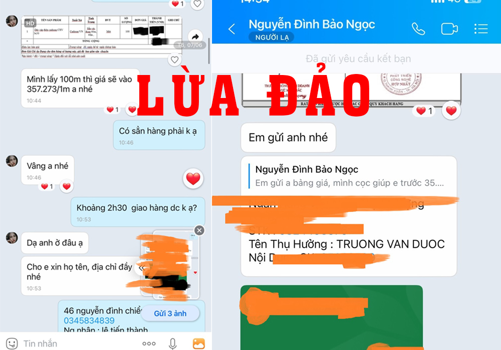 Các tin nhắn lừa đảo chuộc lợi Các tin nhắn lừa đảo chuộc lợi