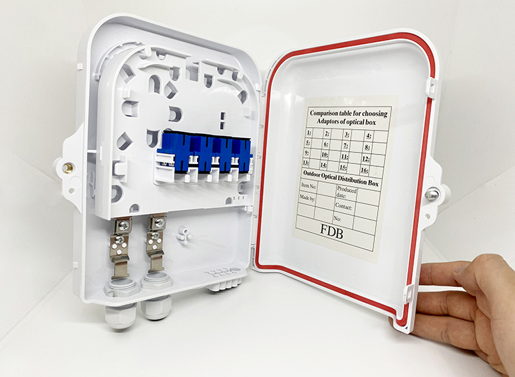 Hộp phối quang ODF quang 8FO vỏ nhựa ngoài trời hãng KCO