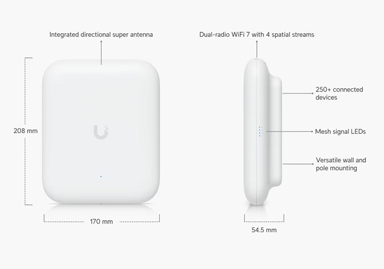 Bộ phát Wifi U7-Outdoor Unifi chính hãng Bộ phát Wifi U7-Outdoor Unifi chính hãng