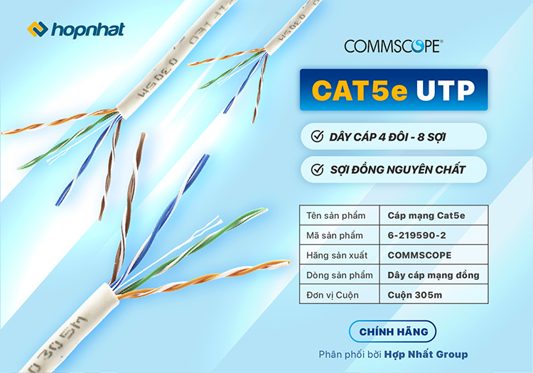 Dây cáp mạng Cat5e COMMSCOPE Dây cáp mạng Cat5e COMMSCOPE