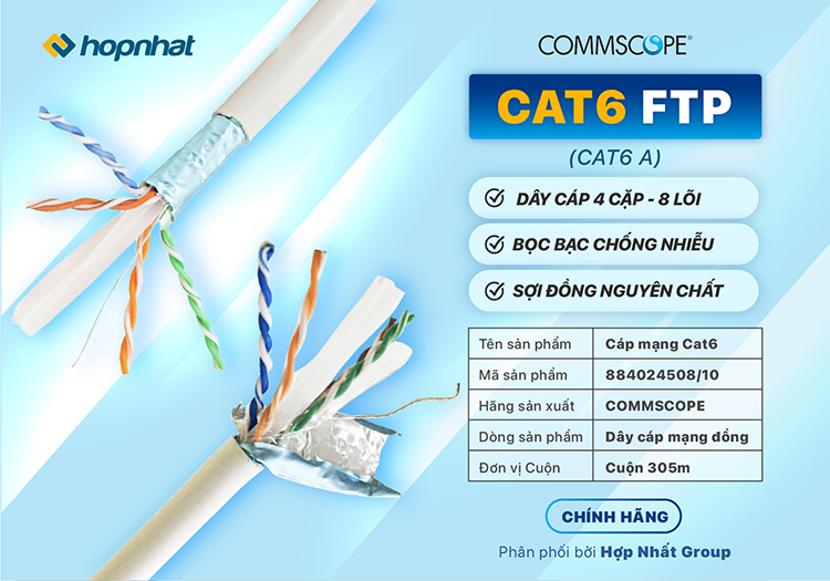 dây cáp mạng Commscope Cat6A FTP dây cáp mạng Commscope Cat6A FTP