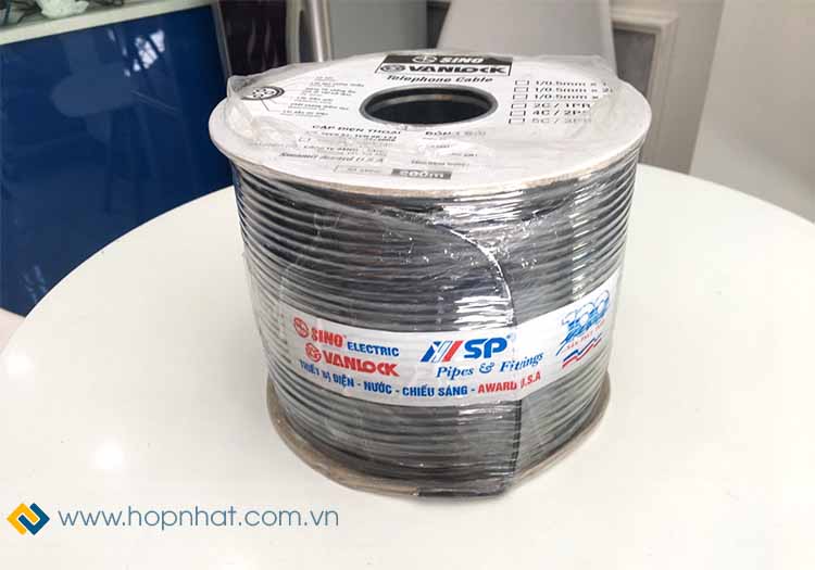 Dây cáp điện thoại 2 đôi Sino