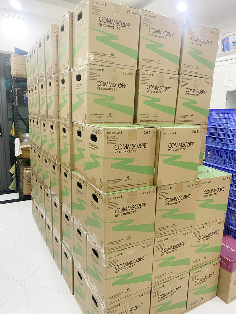 Cáp mạng CommScope Cat6 UTP, Cat6A sẵn kho Hợp Nhất