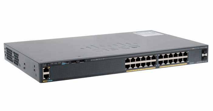 Cisco WS-C2960X-24TS-LL  Catalyst 2960-X 24 GigE, 2 x 1G SFP, LAN Lite