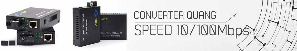 Bộ chuyển đổi quang 10/100M chính hãng đầy đủ CQ, CQ, Bảo hành 24 tháng