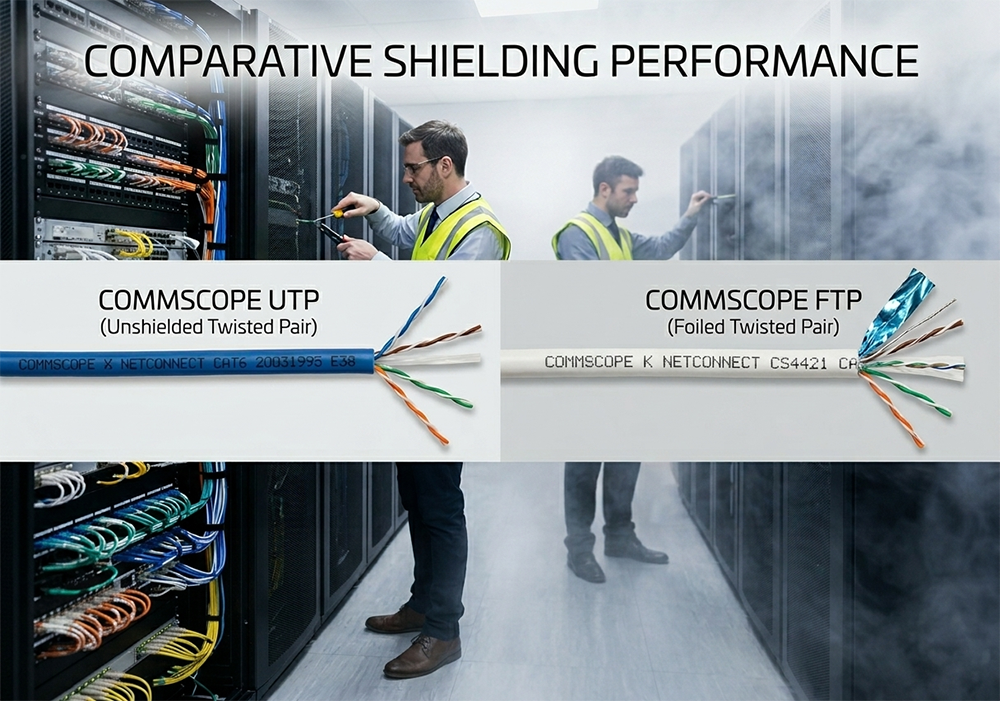 cáp mạng Commscope UTP và FTP chống nhiễu