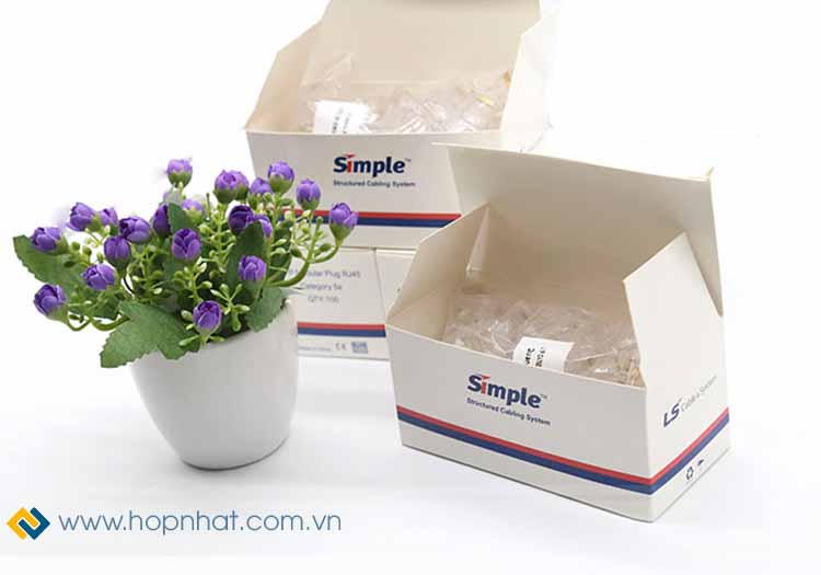 Hộp hạt mạng xuyên thấu Cat5e LS Hộp hạt mạng xuyên thấu Cat5e LS