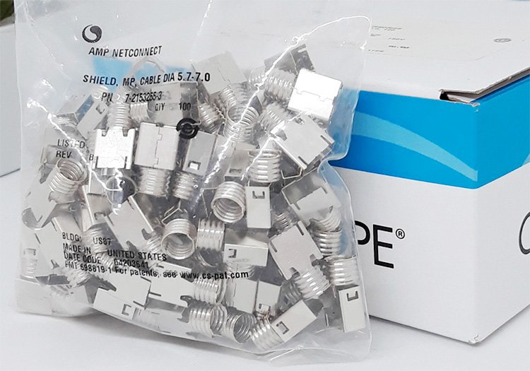 Khiên bảo vệ hạt mạng Cat6 Commscope Khiên bảo vệ hạt mạng Cat6 Commscope