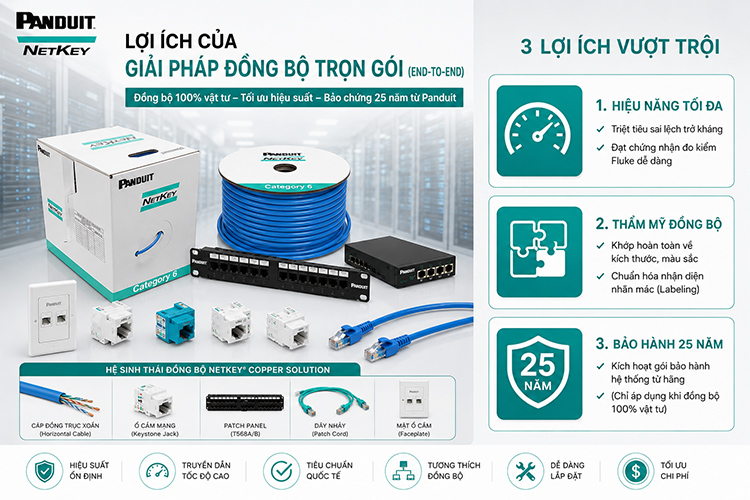 Giải pháp đồng bộ, toàn diện cho hạ tầng cáp mạng
