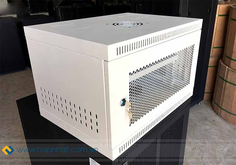 Tủ rack 6U D400 màu trắng Version 2 hãng UNIRACK
