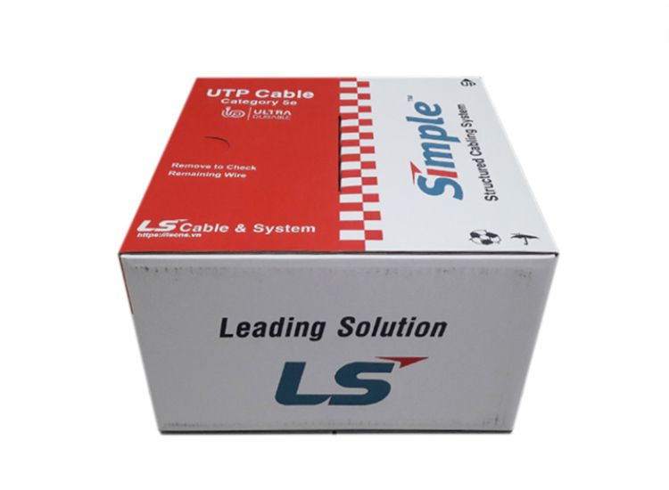 Dây cáp mạng Cat5e UTP hãng LS Dây cáp mạng Cat5e UTP hãng LS