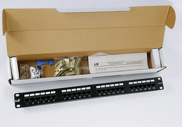 Phụ kiện bên trong Patch panel 24 port Cat5e LS Phụ kiện bên trong Patch panel 24 port Cat5e LS