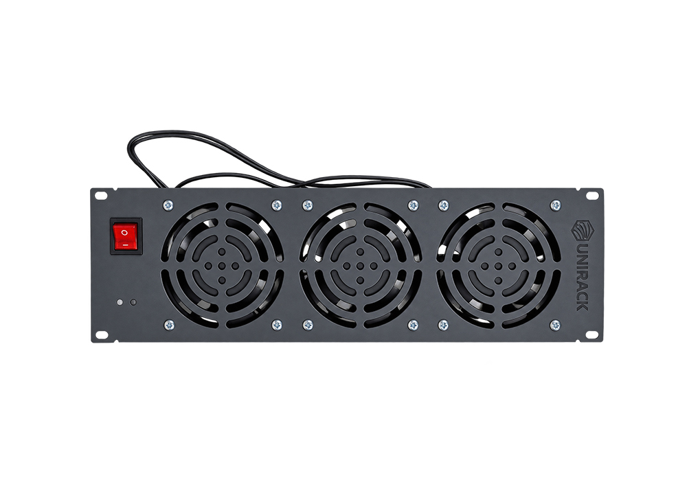 Quạt tản nhiệt tủ rack UNR-FR3P-U, cụm 3 quạt thông gió