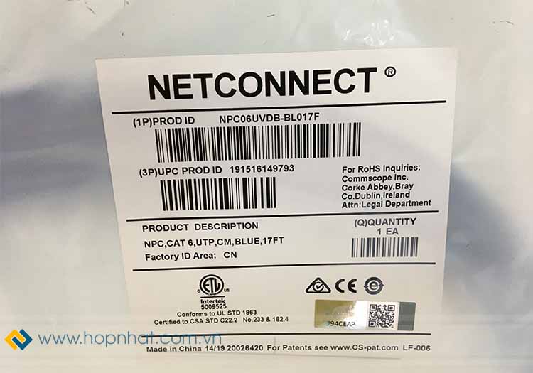 Dây nhảy mạng Cat6 chính hãng Dây nhảy mạng Cat6 chính hãng