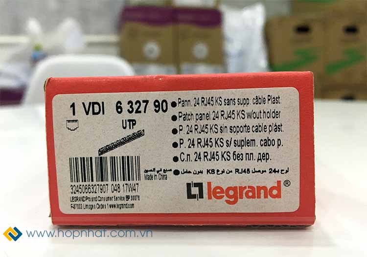 Tem chứa thông tin trên vỏ hộp Patch Panel