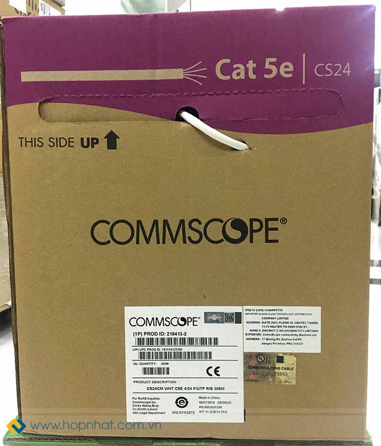 cáp mạng Cat5e Commscope chống nhiễu
