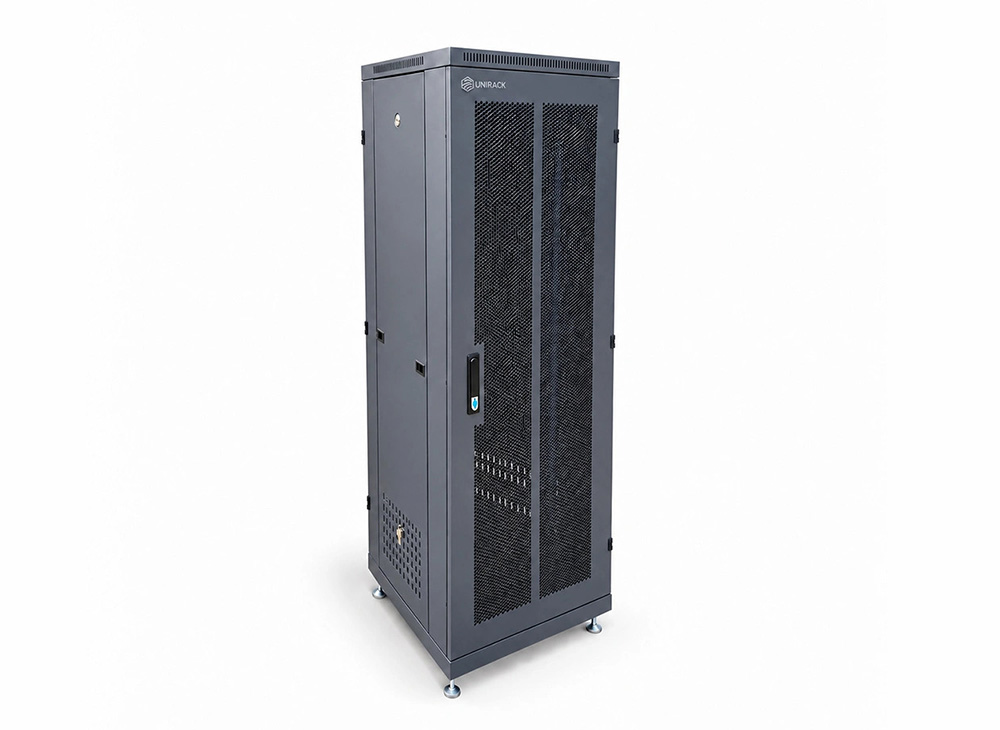 Tủ rack 32U D600, 2 cửa lưới hãng Unirack