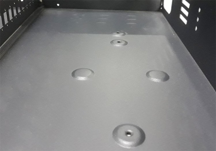 Lỗ bắt khay hàn quang trên ODF 48FO trong nhà Cablexa