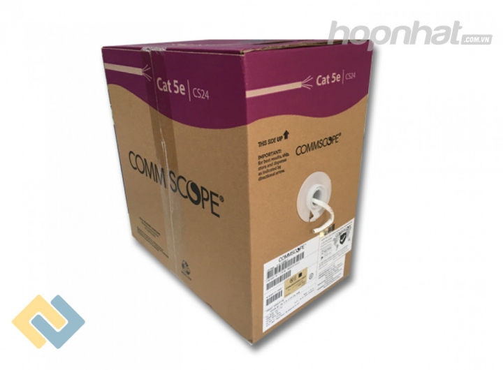Cáp mạng Commscope Cat5e UTP chính hãng phân phối bởi Hợp Nhất Cáp mạng Commscope Cat5e UTP - Báo giá phân phối Cáp mạng Commscope Cat5e UTP chính hãng