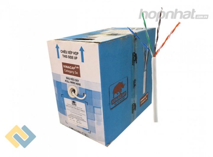 Cáp mạng cat5e UTP Vinacap chính hãng phân phối bởi Hợp Nhất Cáp mạng cat5e UTP Vinacap - Báo giá phân phối Cáp mạng cat5e UTP Vinacap chính hãng