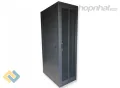 Tủ rack 42U D600 2 cửa lưới màu đen