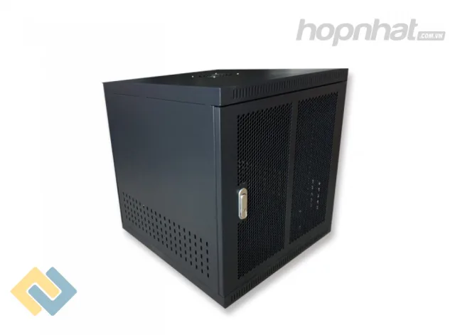 Tủ rack 12U D600 màu đen cửa lưới