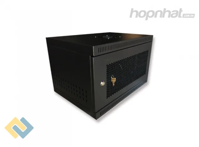 Tủ rack 6U D400 màu đen