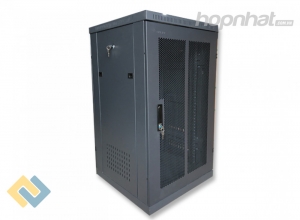 Tủ rack 20U D1000 cửa lưới màu đen