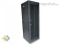 Tủ rack 36U D1000 2 cửa lưới màu đen