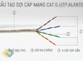 Ảnh thu nhỏ Cấu tạo cáp mạng Cat5e UTP Alantek