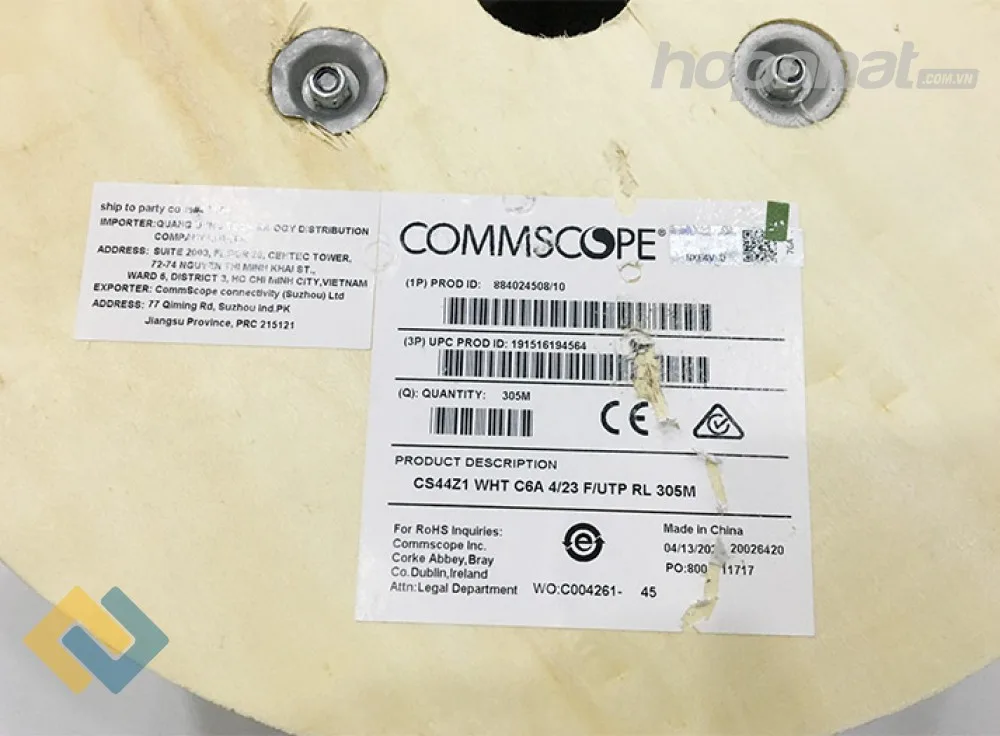 Cáp Cat6A COMMSCOPE AMP