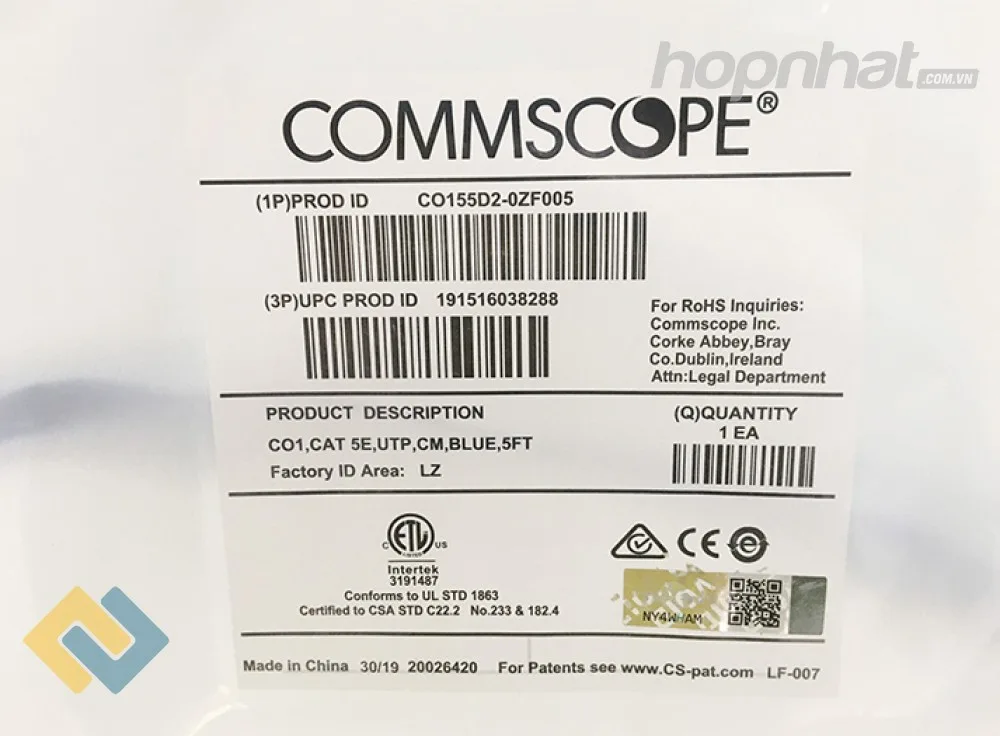 Dây nhảy Cat5e AMP chính hãng
