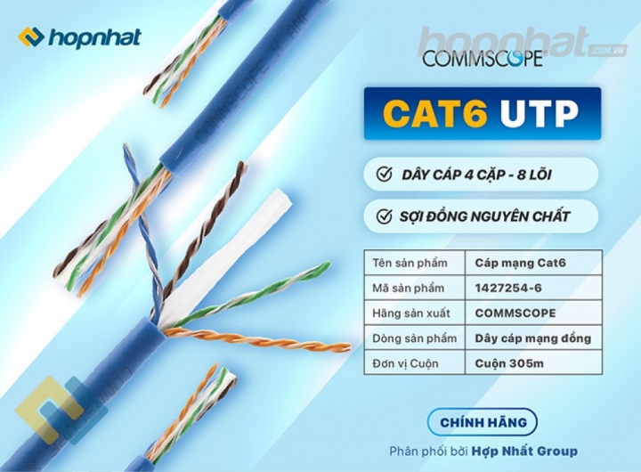 Cáp mạng Cat6 UTP