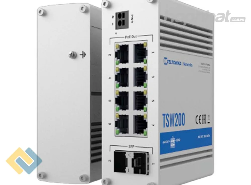 Switch công nghiệp POE 8 port TSW200