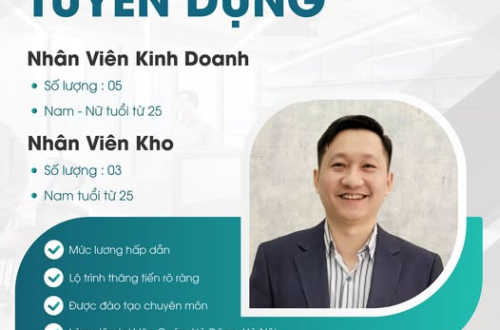 THÔNG BÁO TUYỂN DỤNG NHÂN VIÊN KINH DOANH