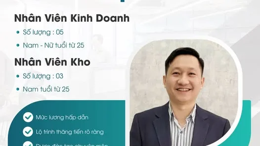 THÔNG BÁO TUYỂN DỤNG NHÂN VIÊN KINH DOANH