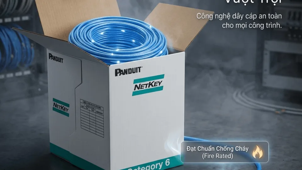 Dây cáp mạng Panduit chống cháy: CM, CMR, CMP, LSZH khác nhau thế nào, chọn loại nào?
