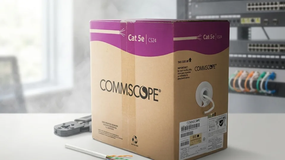Cáp mạng Commscope Cat5e có còn phù hợp năm 2026? Khi nào dùng Cat5e, khi nào lên Cat6
