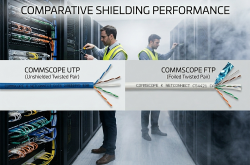 So sánh dây cáp mạng Commscope UTP và FTP chống nhiễu