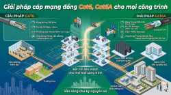 Giải pháp cáp mạng đồng Cat6, Cat6A cho mọi công trình