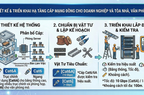 Thiết kế và triển khai hạ tầng cáp mạng đồng cho doanh nghiệp